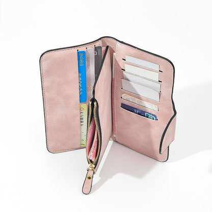Wallets Fashion Wristlet Handbags Long Money Bag Zipper Coin Purse Cards Clutch