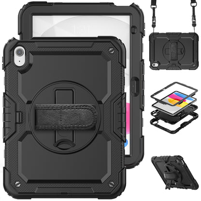 For iPad 10.9 10th 2022 360 rotating silicone shockproof protective case 12color