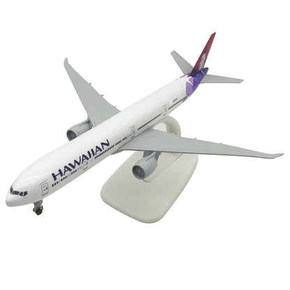 1:300 20cm Hawaii B777 Plane Model Alloy Diecast Airplane Aircraft Ornaments