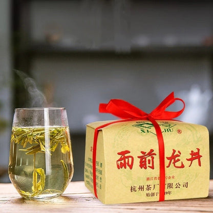 500g XI HU Brand Yu Qian Top Grade Nong Xiang Long Jing Dragon Well Green Tea