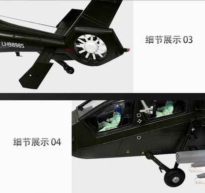 1:48 34CM AF1 China Z-19 Armed Helicopter Plane Diecast Military Aircraft Model
