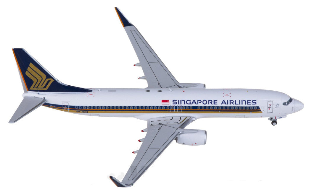 1:400 AeroPolaris Singapore Airlines B737-800 Passenger Airplane Diecast Model