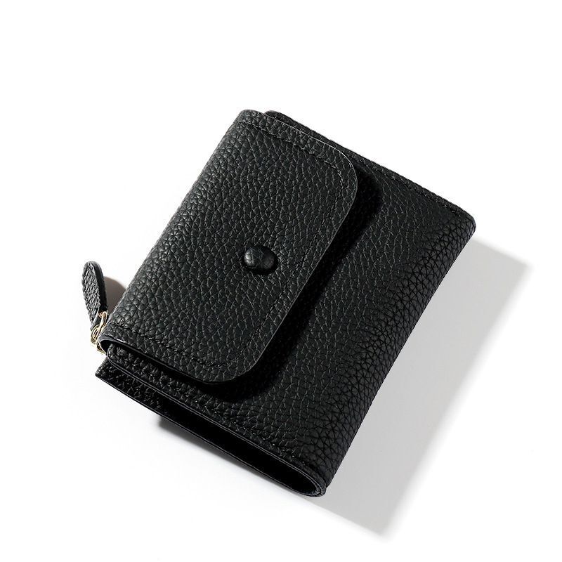 Small Synthetic Leather Wallet Coin Purse Pocket Yellow Wallet Bag 11.5*9*2.7 cm