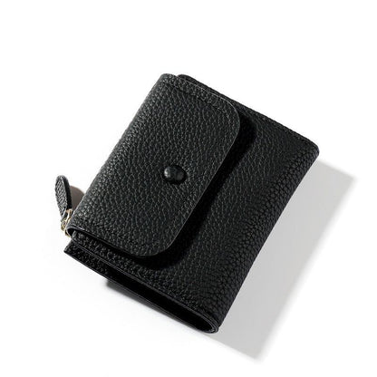 Small Synthetic Leather Wallet Coin Purse Pocket Yellow Wallet Bag 11.5*9*2.7 cm