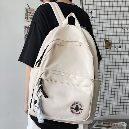 School Bag College Student Backpack Travel Laptop Green Purple Blue 30*13*44 CM