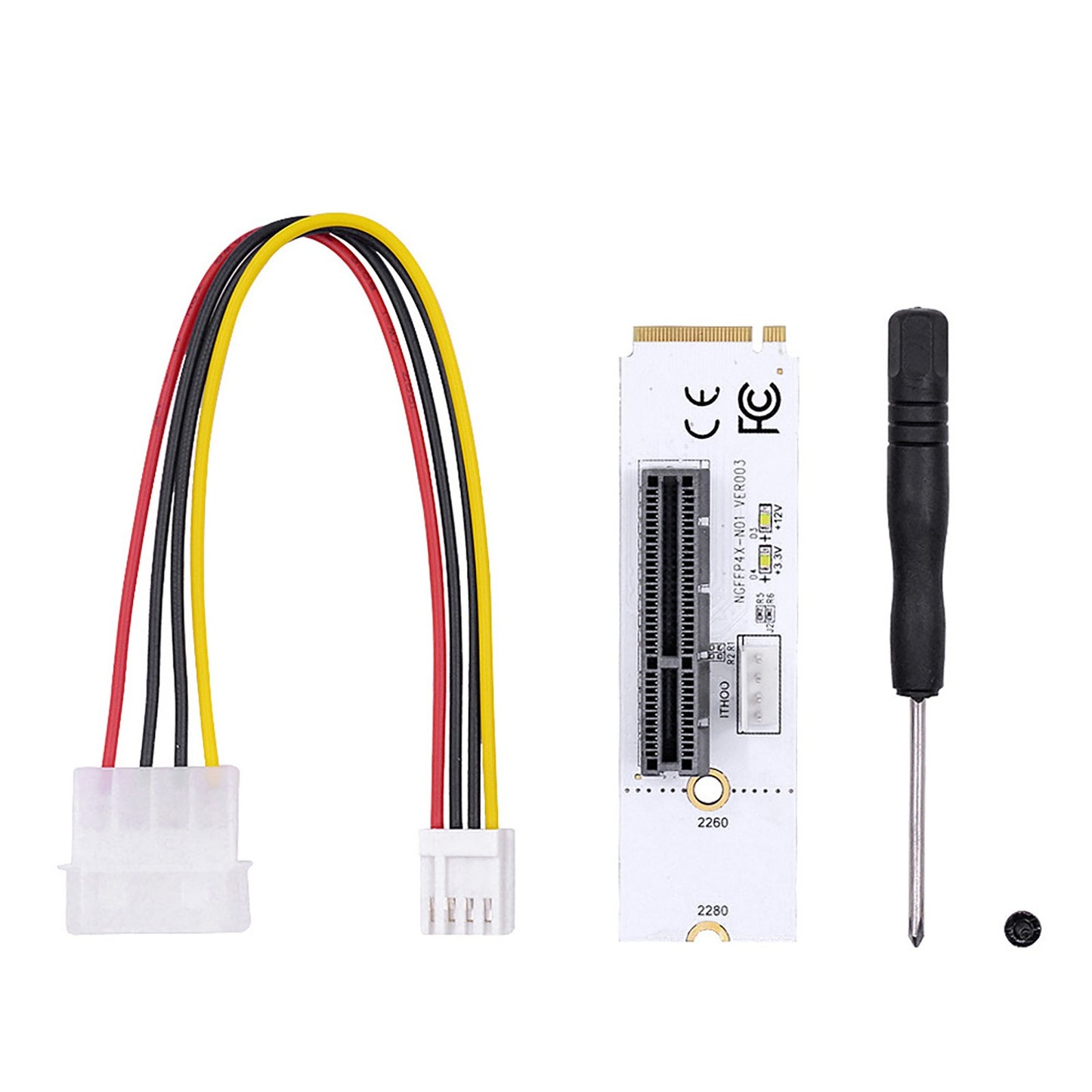 NGFF M.2 M Key to PCI 4X New Adapter For 1X 4X PCIE Slot Easy Installation