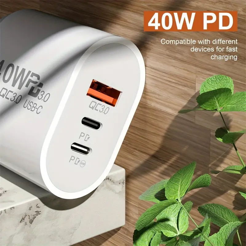 Dual PD 40W Fast Wall Charger Power Adapter For iPhone 15 Pro Max 14 13 Plus lot