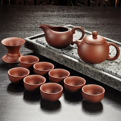 Handmade Drinkware China Kung Fu Purple Sand Teapot Tea Set Ceramic Teapot Cup