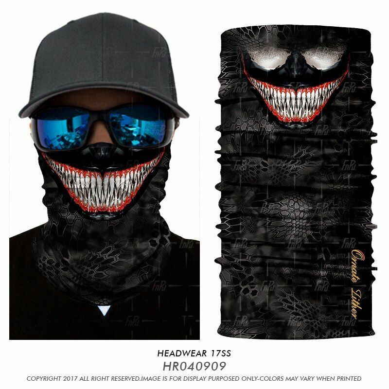Bandana Mask Neck Gaiter Plaid Hunting Camping Scarf Quick Drying Winter Bicycle