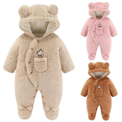 Ropa Para Bebe Recien Nacido Niño Niña Conjuntos De Lana Gruesa Monos Para Frio