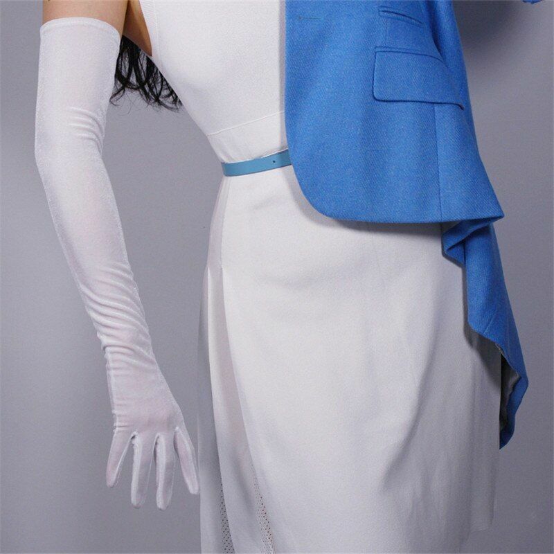Fashion Velvet Gloves 22/40/50/60/70cm Long Opera Women Elastic Touchscreen Mitt