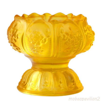 Buddha Pray Lotus Candle Butter Lamp Candle Holder Buddhist Supplies Supply Cup