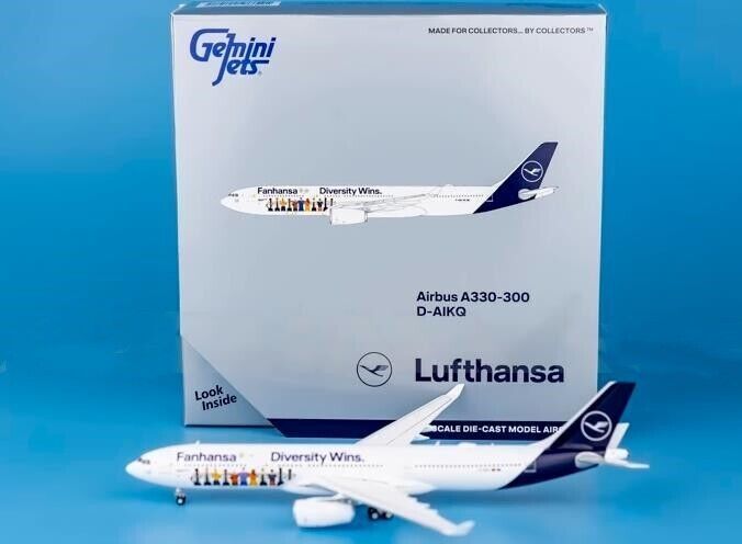 1:400 GeminiJets Lufthansa AIRBUS A330-300 Passenger Airplane Diecast Model