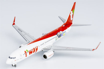 NG Models t'way Air for Boeing B737-800 HL8306 1:400 Aircraft Pre-built Model