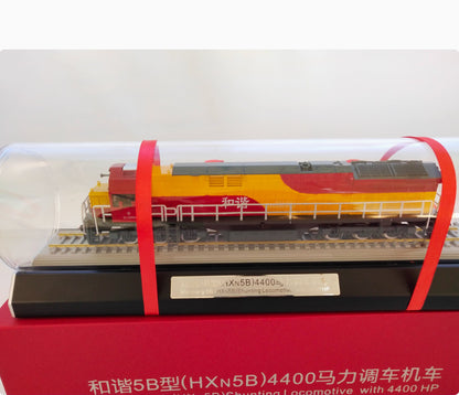 1:87 34CM Harmony 5B(HXN5B) Shunting Locomotive with 4400 HP Train Diecast Model