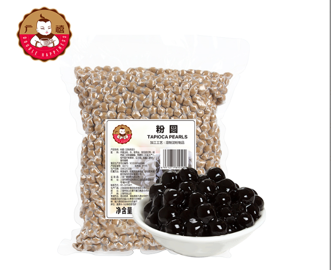 黑珍珠/琥珀珍珠木薯粉圆 Bubble Milk Tea Black/Brown Tapioca Pearls 1000g