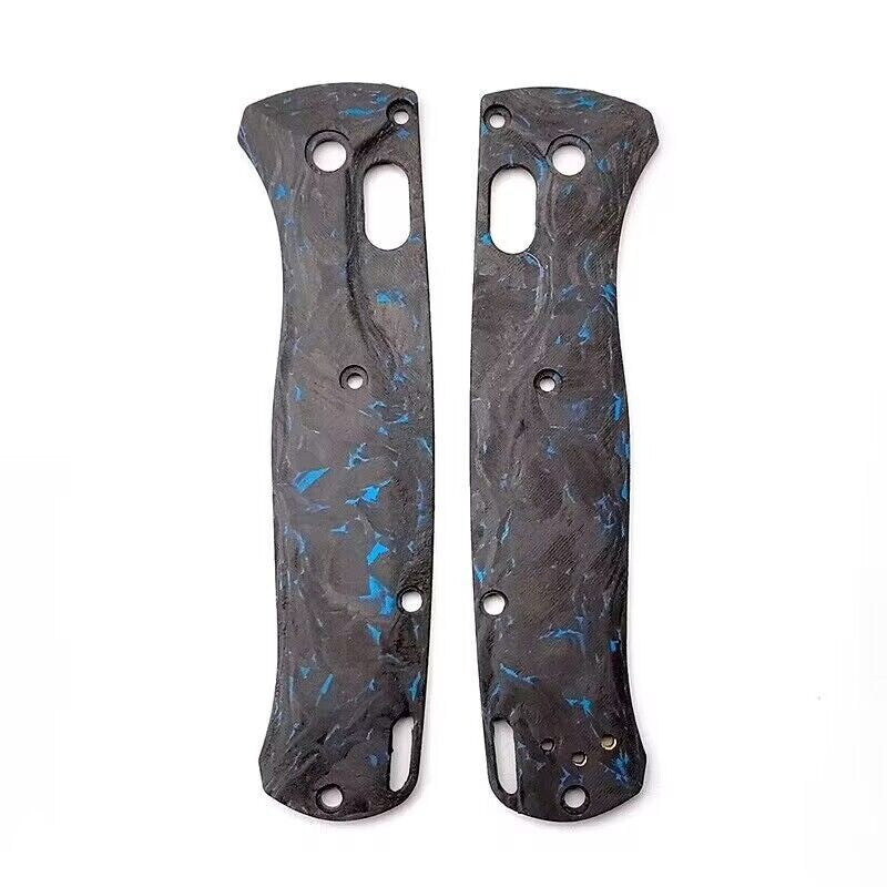 1 Pair Custom Made 3K Carbon Fiber Handle Scales For Benchmade Bugout 535 Knives