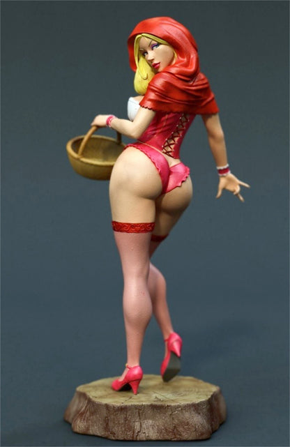 1/24 resin figures model Fantasy Girl Little Red Riding Hood Unassembled