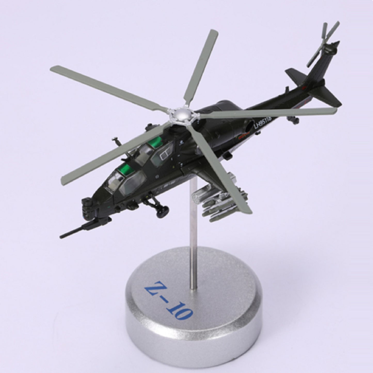 High Simulation 1/100 Chinese Armed WZ-10 Helicopter Model Military Plane