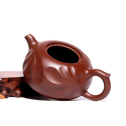 Yixing Zisha Pottery Teapot Kungfu Pot Tea Pot Handmade Phoenix Bird Design
