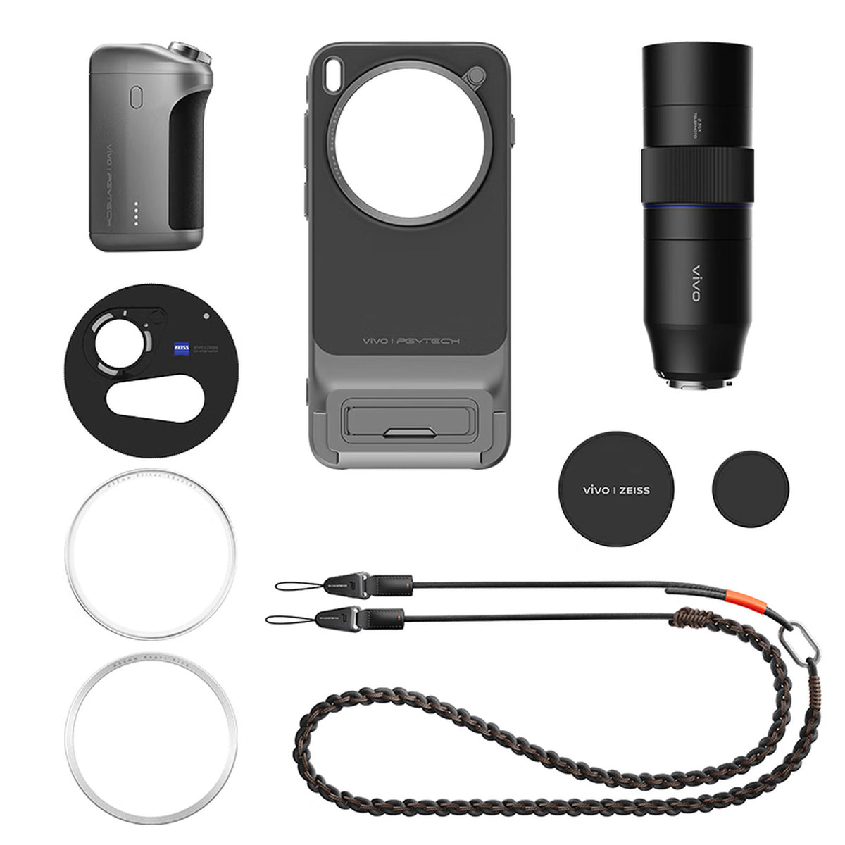 Vivo X300 Pro Telephoto Kit – Zeiss 2.35× Extender, PGYTECH Grip, Case, Filters