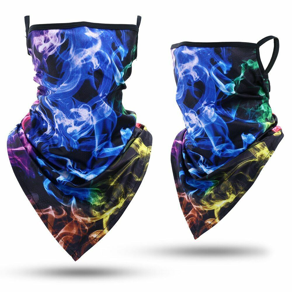 Printed Bandana Cycling Ear Face Mask Neck Gaiter Hunting Running Scarf 26*42 CM