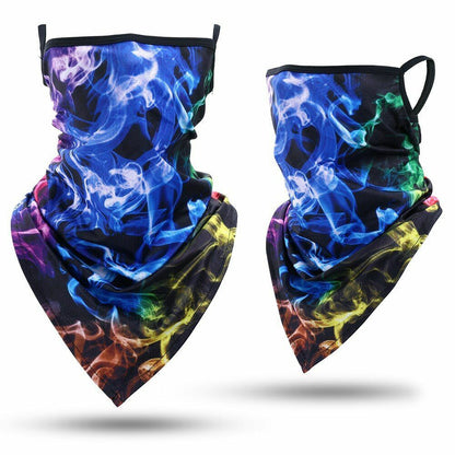 Printed Bandana Cycling Ear Face Mask Neck Gaiter Hunting Running Scarf 26*42 CM