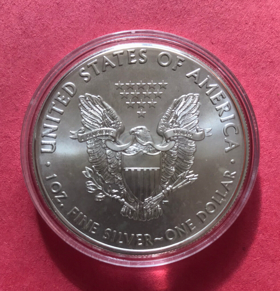 2016 American Silver Eagle ASE Coin 1oz Fine Silver BU GEM Money $1 Dollar美国鹰洋银币