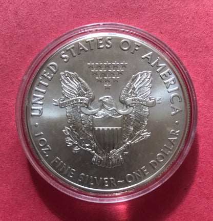 2016 American Silver Eagle ASE Coin 1oz Fine Silver BU GEM Money $1 Dollar美国鹰洋银币
