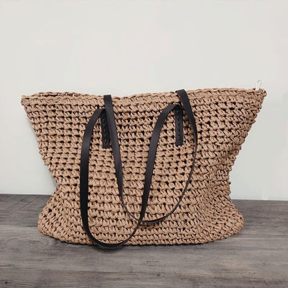 Woven Straw Beach Bags Women Handbag Female Shoulder Bag