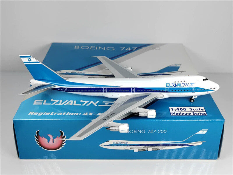 Phoenix EL AL for Boeing B747-200 4X-AXB Limited Edition 1/400 Aircraft Model