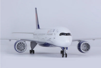 47CM 1:140 DELTA AIRBUS A350 Passenger Plane Landing Gear Resin Aircraft Model