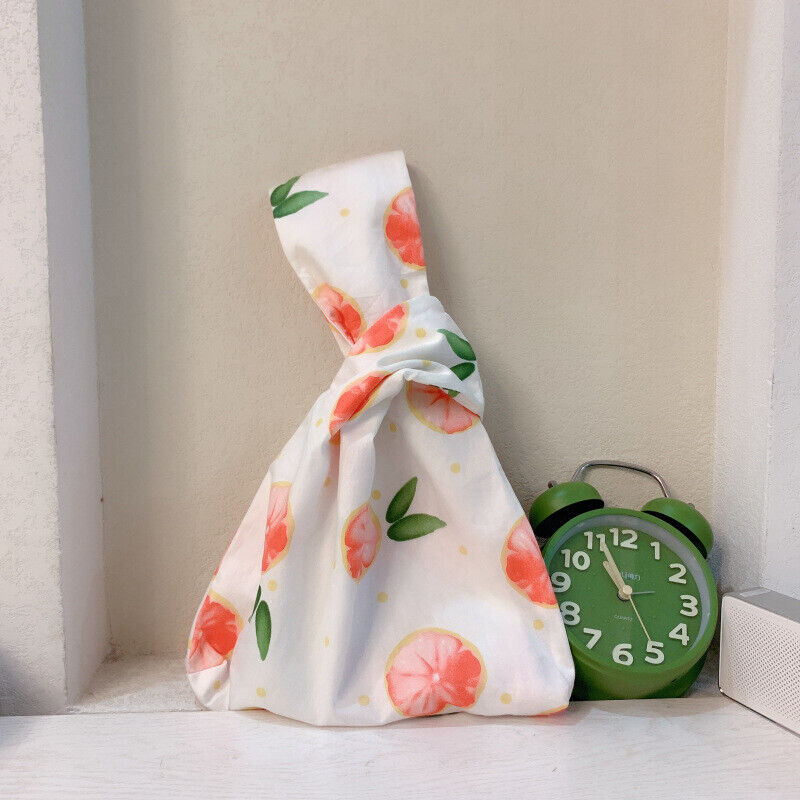 Ladies Knot Handbag Japanese Style Portable Knot Wrist Bag Phone Key Pouch