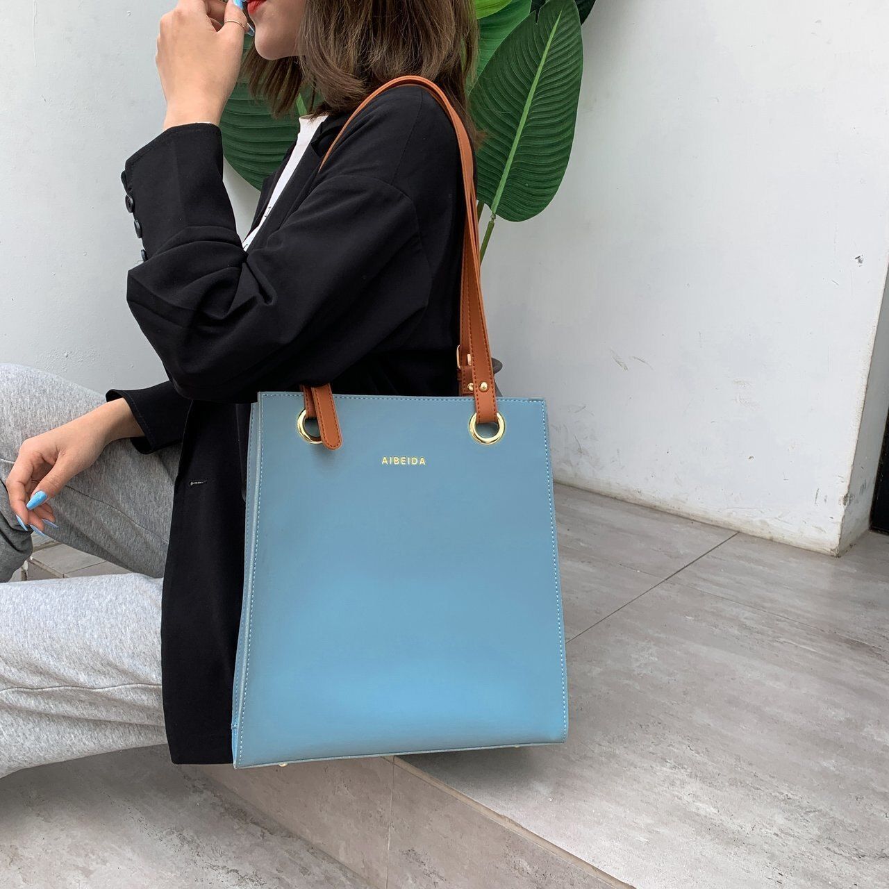 Handbag Fashion Bag Designer Luxury Leather Shoulder Bag Female Sac 27*31*11 CM