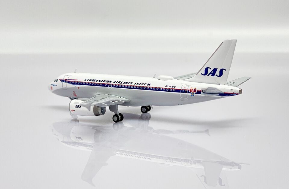 1:400 JC Wings SAS AIRBUS A319 Passenger Airplane Diecast Aircraft Plane Model