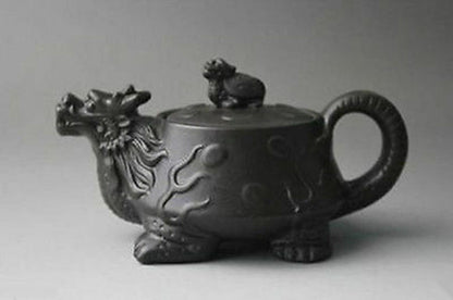 450ml Chinese Yixing Purple Clay Turtle Dragon Teapot Kung Fu Tea Set Kettle