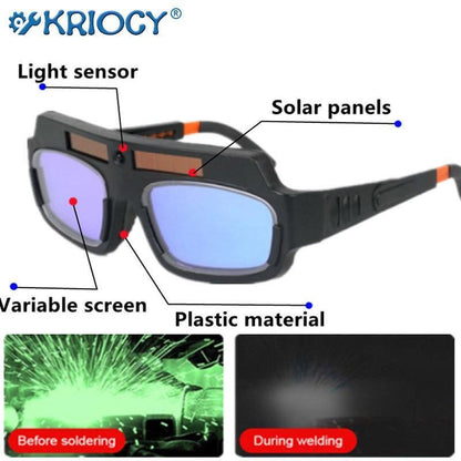 Welding Glasses Auto Darkening Goggles Mask Safety Automatic Dimming Welder Arc
