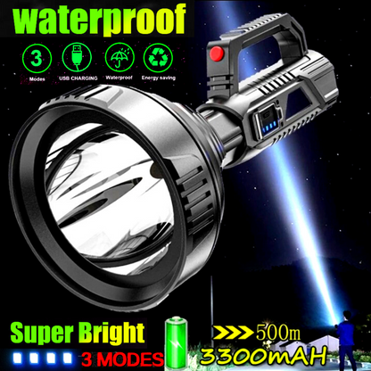 Lamparas de Mano Recargables USB Linternas LED Alta Potencia 6000 High Lumens
