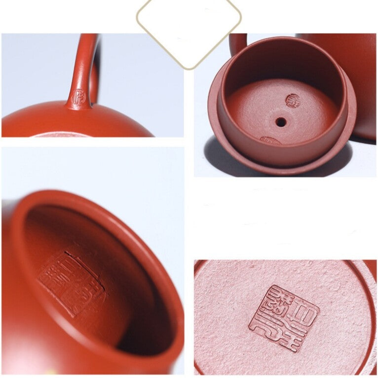 Authentic Yixing Zisha Zhu Clay Tea Pot Marked Small Kungfu Pot Chinese Teapots