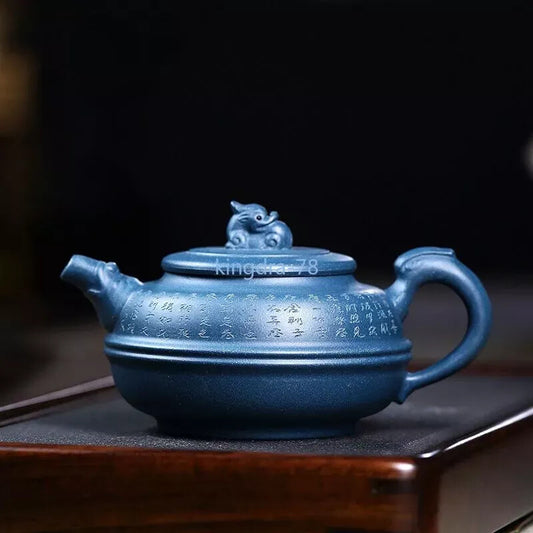 340ml Purple Clay Teapots Ball Hole Filter Xishi Tea Pot Yixing Teapot Handmade