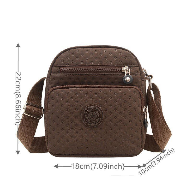 Vintage Shoulder Bag Crossbody Purse Nylon Handbag Satchel Tote Nylon Shell Bags