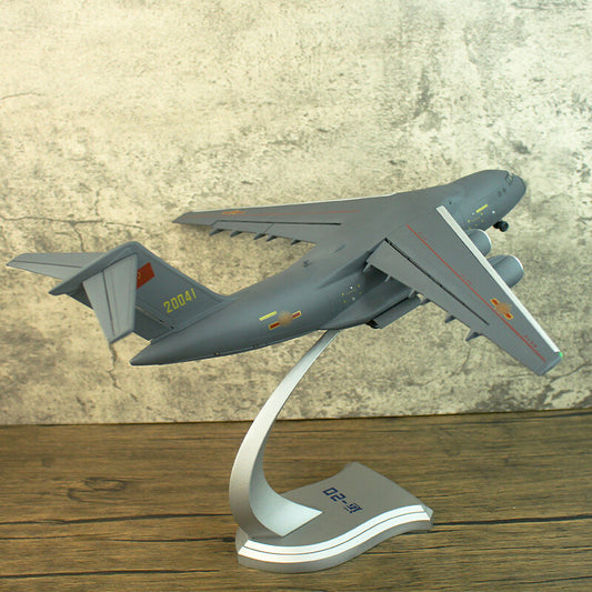 1:130 36CM China Y-20 Large Transport Plane Airplane Diecast Aircraft Model