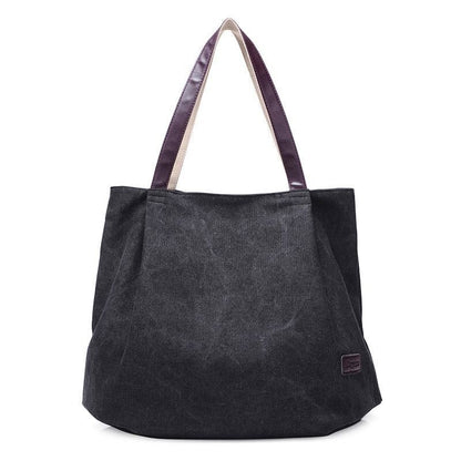 Leisure Canvas Bag Large Capacity Purse Fashion Versatile Handbag Bags Polyester