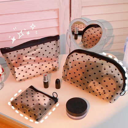S/M/L Transparent Cosmetic Bag Toiletry Brush Case Makeup Organizer Pouch Travel