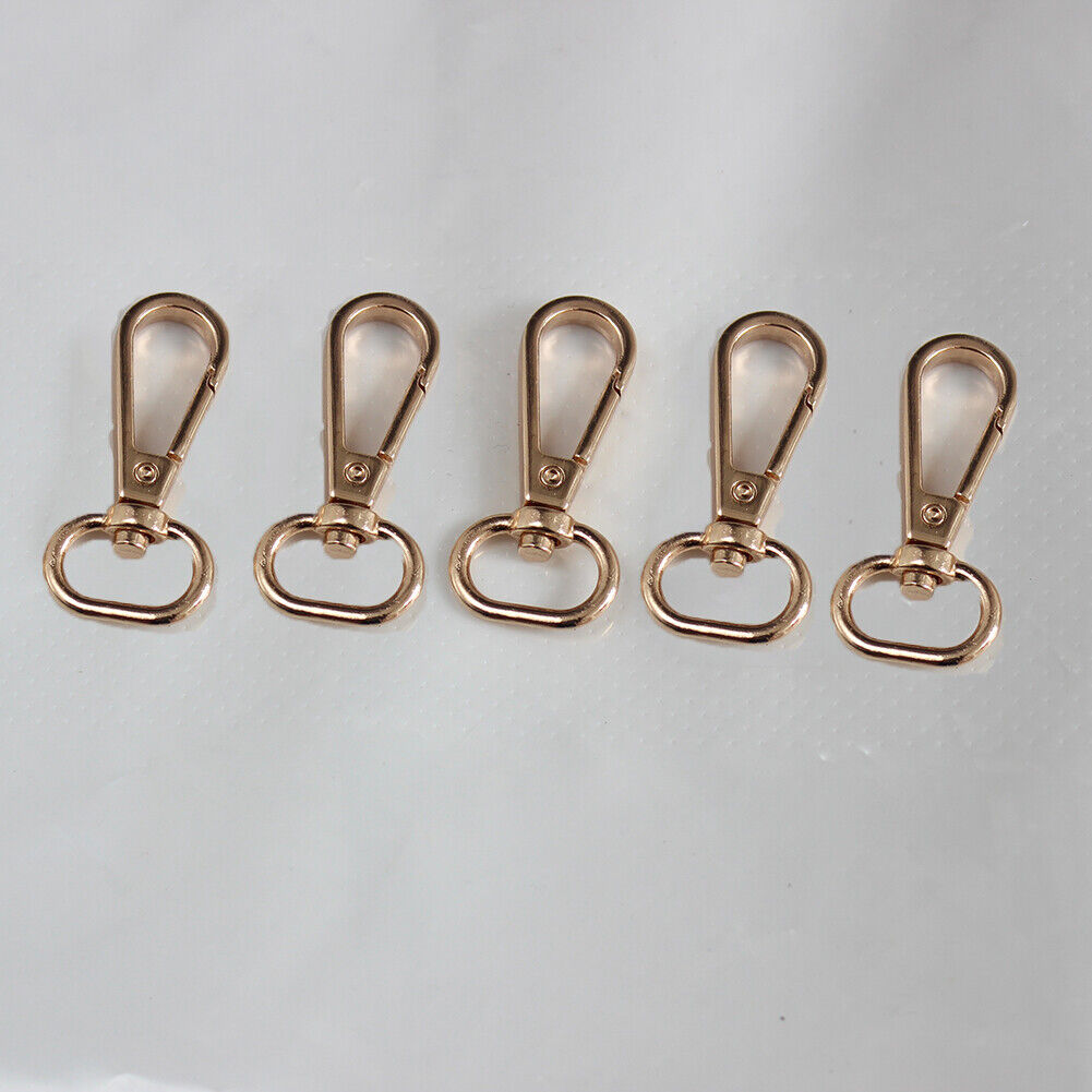 5PCS 4 Sizes Metal Swivel Trigger Lobster Clasp Hook Key Chain DIY Bag Parts ಇ