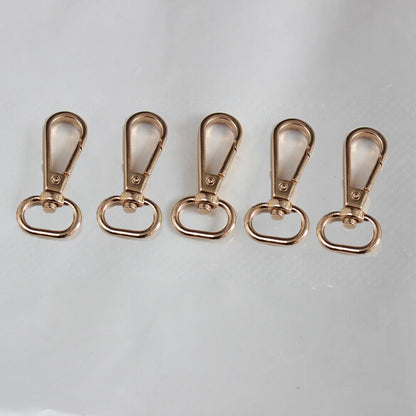 5PCS 4 Sizes Metal Swivel Trigger Lobster Clasp Hook Key Chain DIY Bag Parts ಇ