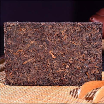 250g Authentic Yunnan 2014 Jin Ban Zhang Ancient Tree Pu'er Tea Ripe Tea Brick