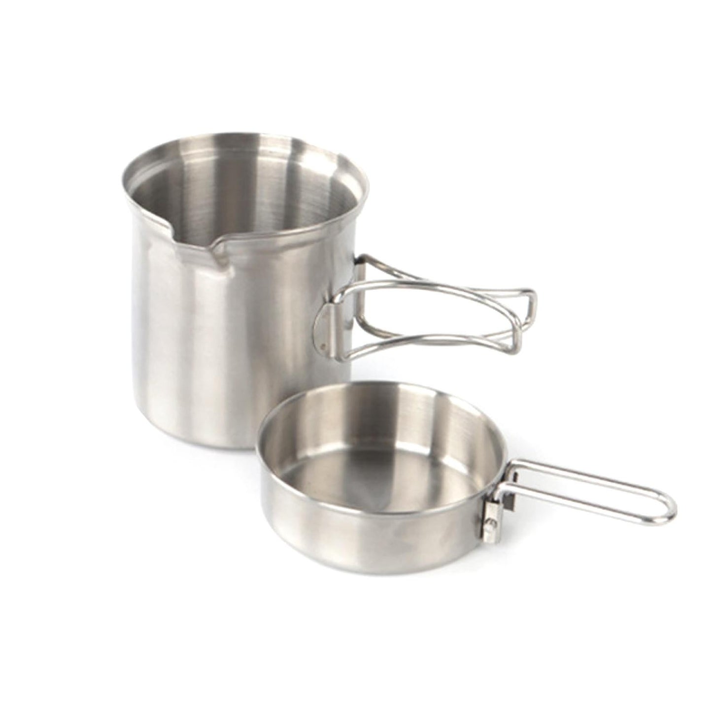 Portable 304 Stainless Steel Camping Cookware Set Hiking Tool Accessories B