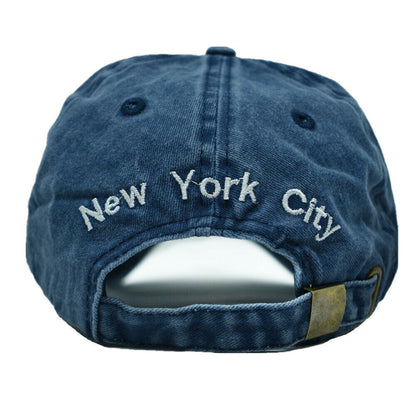 Mens Womens Washed Cotton Vintage NY Est.1625 Baseball Dad Cap Adjustable Hat