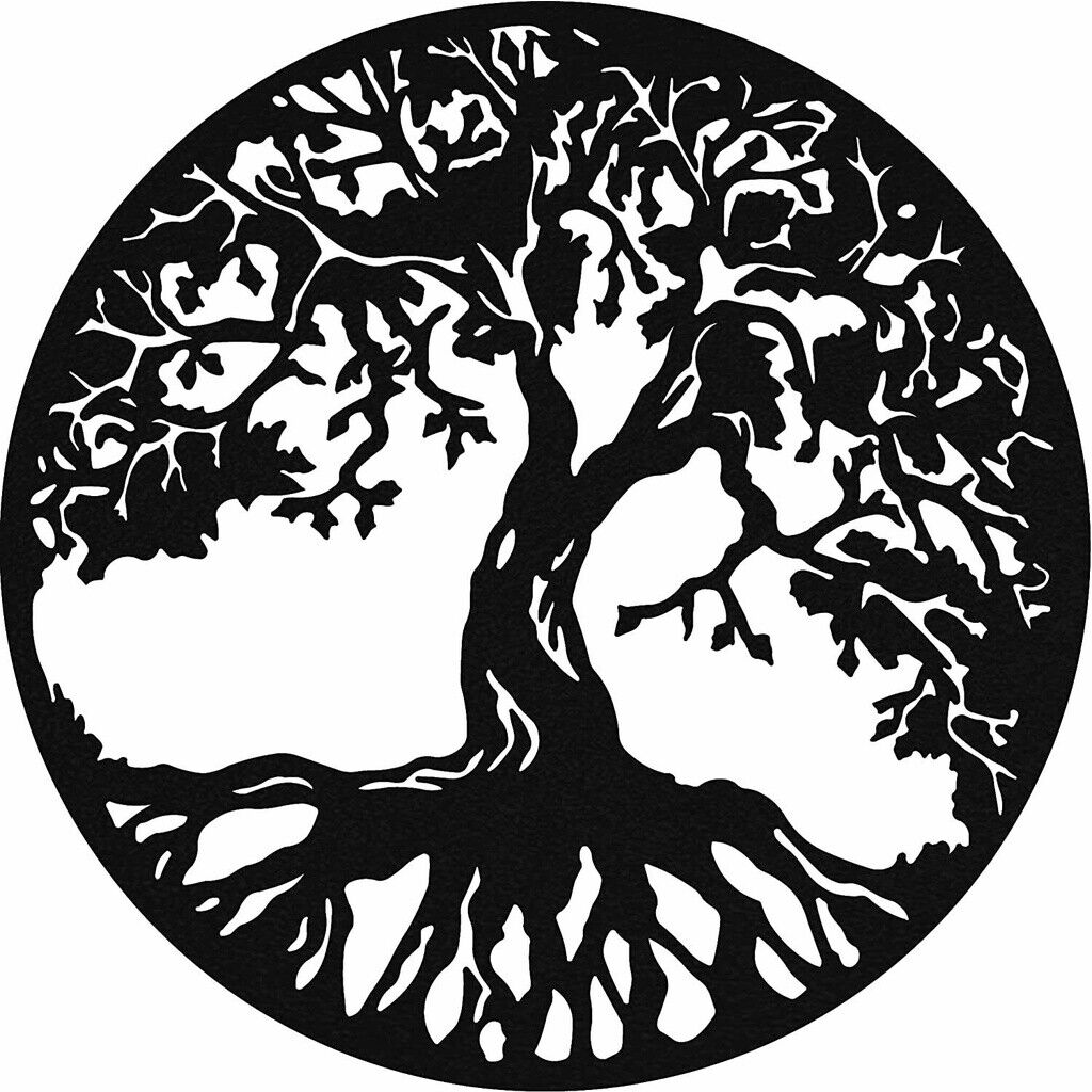 Metal Wall Art - Tree of Life Ornaments Artwork Wall Stickers Shape Decoration
